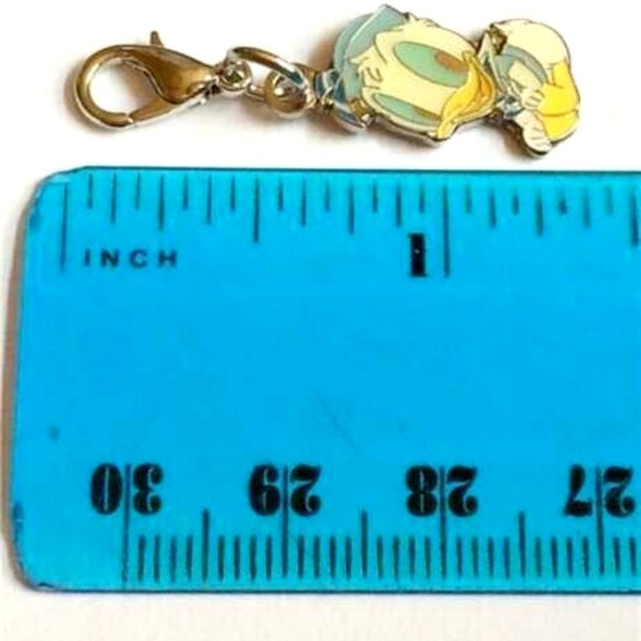 Vintage Disney Donald Duck Charm Clip On For Bracelet Zipper Pull Disney Babies - Picture 7 of 8